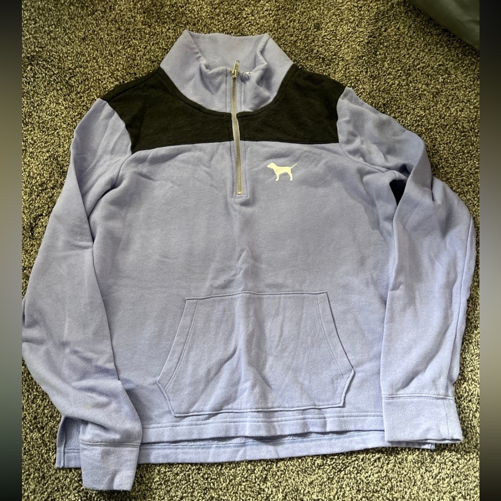 Victoria Secret pink quarter zip sweater